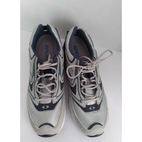 Athletic Running Shoes Mesh Breathable Comfort Sneakers Grey Navy Training Shoes
